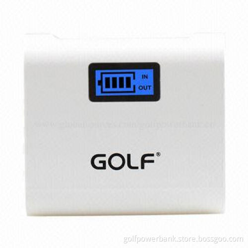 5,200mAh Mobile Phone Power Bank with Fashionable Design LCD Power Display, Dual-USB